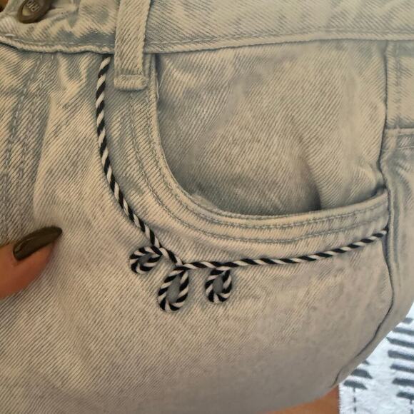 Vintage Western Rope Stitched Straight Jeans Sz 5 Cowgirl Rodeo Embroidered 90s - Picture 11 of 15